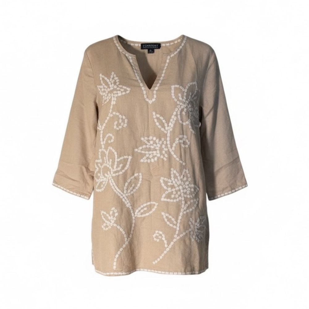 Context Lord & Taylor Embroidered Top - Picture 1 of 8